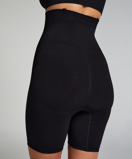 ﻿Faja correctora sin costuras para muslos, Negro