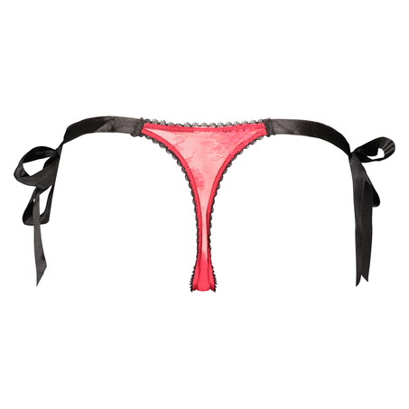 Thong Sissy Lace, Rojo