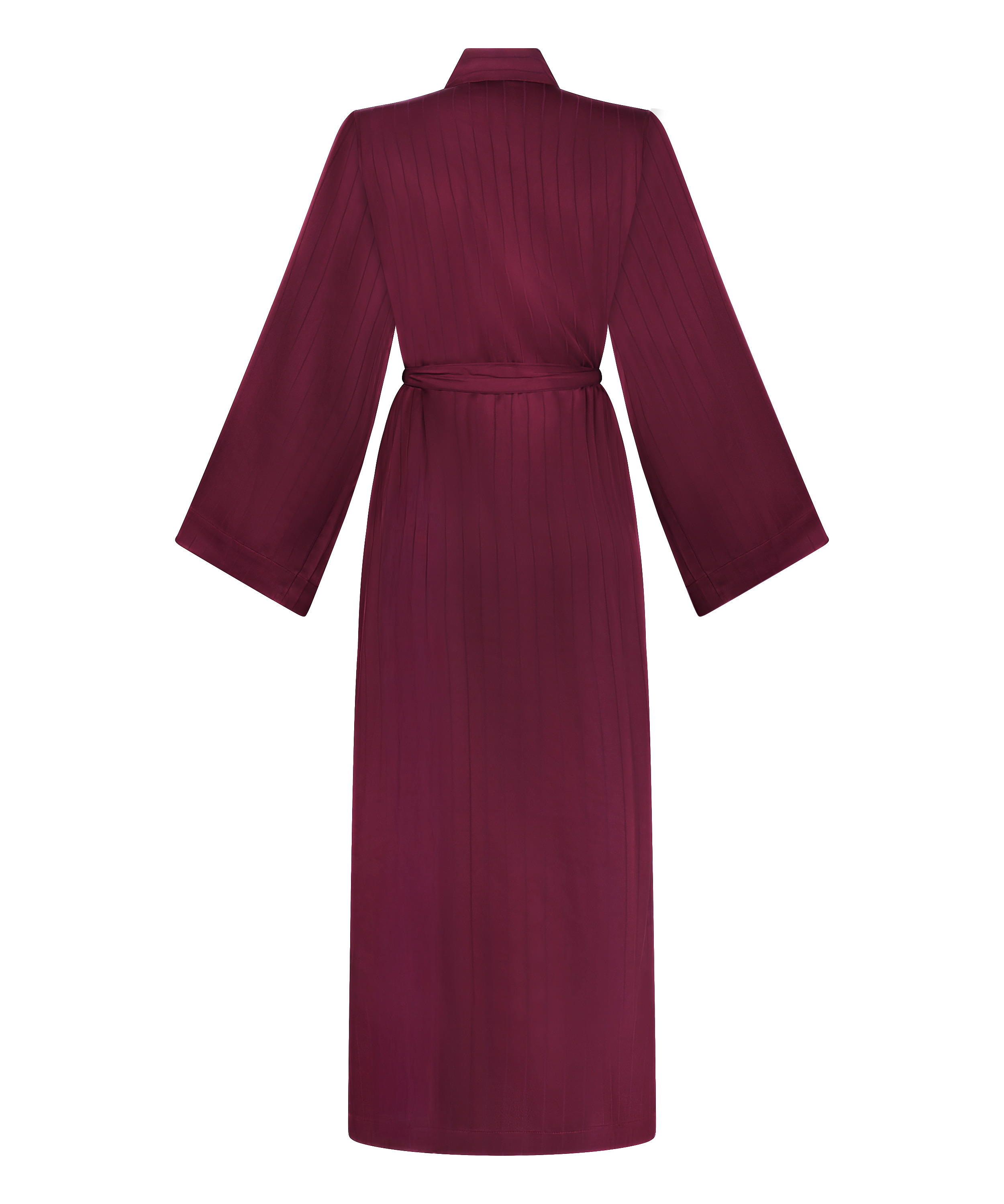 Kimono de sat&eacute;n a rayas, Morado, main