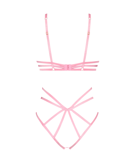 Private bodi entrepierna abierta Mitzy, Rosa