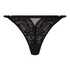Tanga de pernera alta Sabrina, Negro