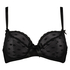 Non-padded underwired bra Elle, Negro