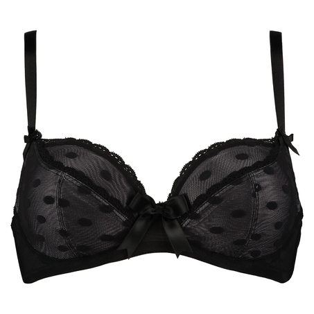Non-padded underwired bra Elle, Negro