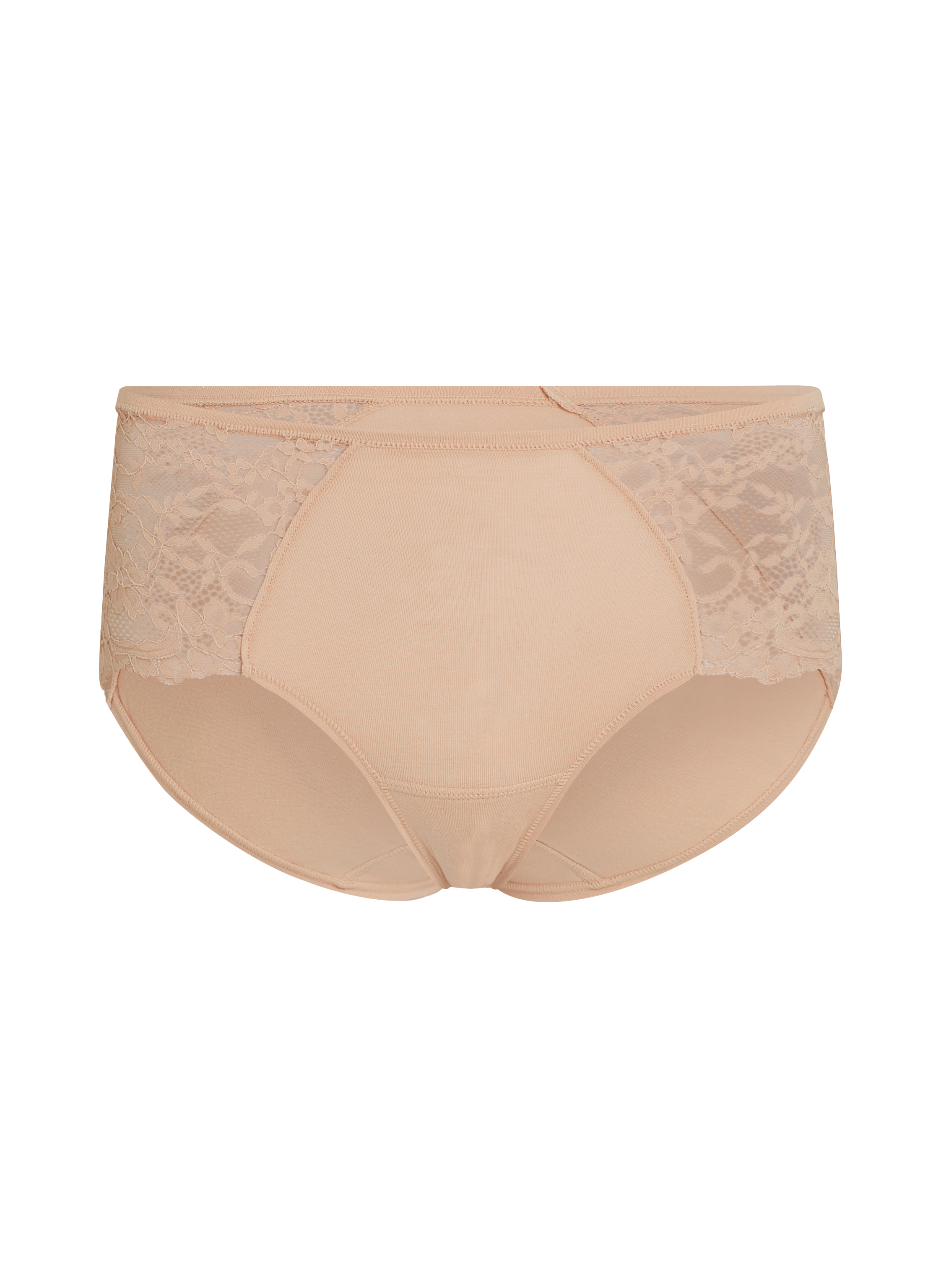 Superslip midi de encaje, Beige, main
