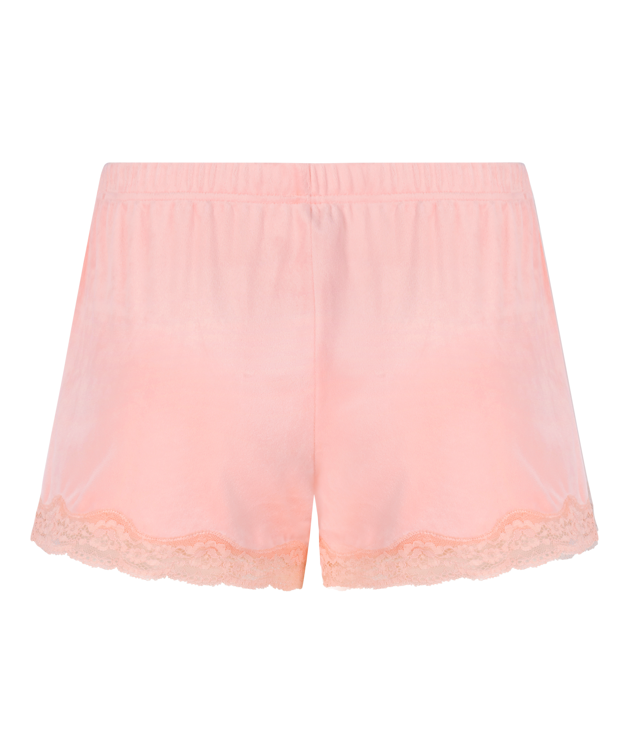 Short Velours Lace, Rosa, main