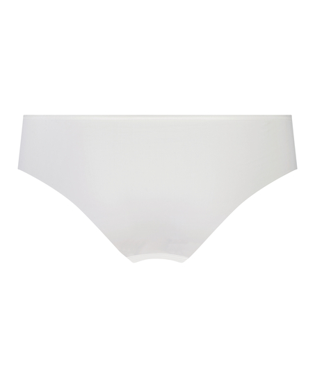 Brasileña Invisible Stripe mesh, Blanco