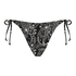 Braguita de bikini brasileña Paisley, Negro