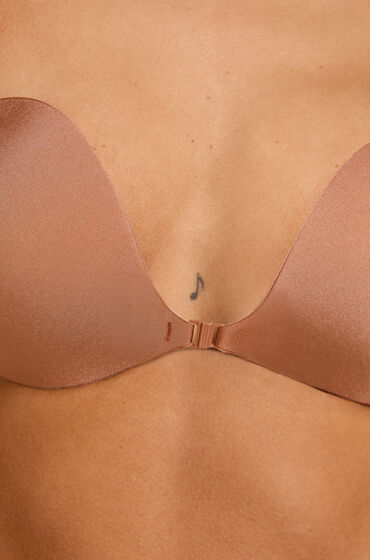 hunkemoller sujetador adhesivo marron