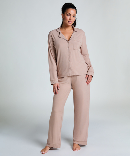 Chaqueta Rib Essential, Beige