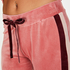 Pantal&oacute;n para correr de terciopelo, Rosa