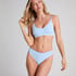 Tanga de tiro alto Dianne, Azul