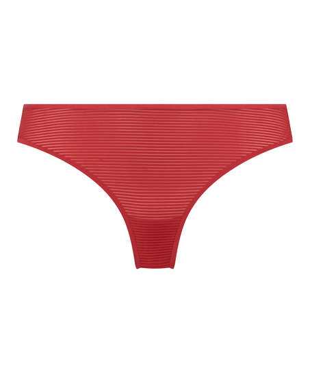 Tanga invisible Stripe mesh, Rojo