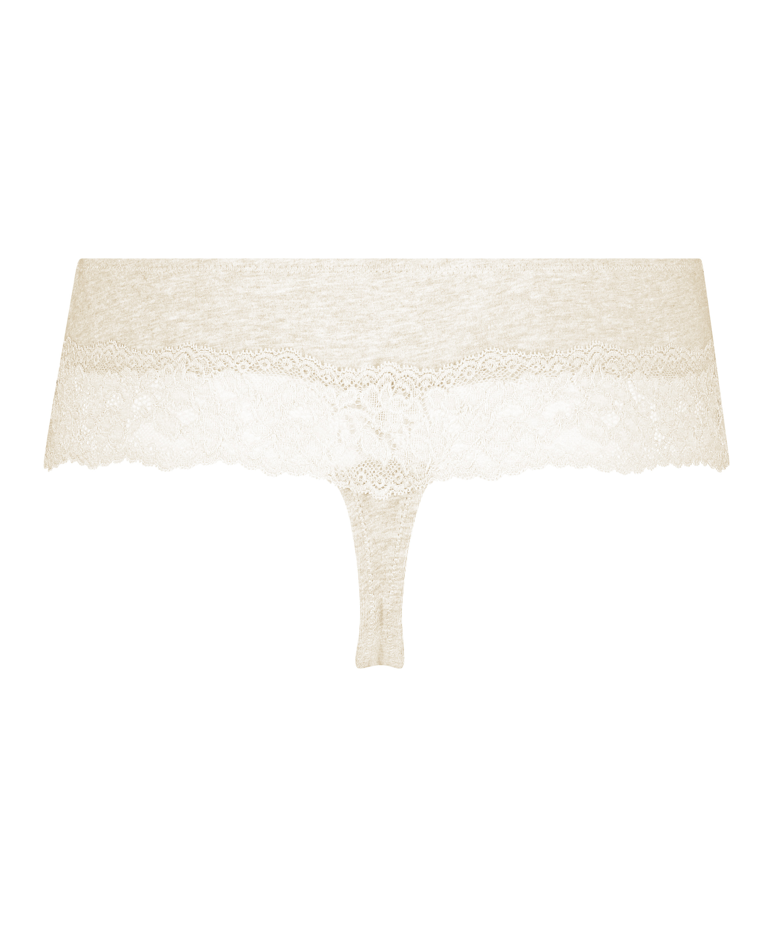 Tanga b&oacute;xer de algod&oacute;n, Beige, main