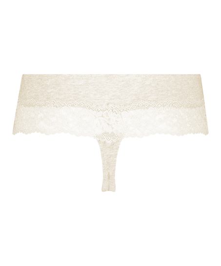 Tanga b&oacute;xer de algod&oacute;n, Beige