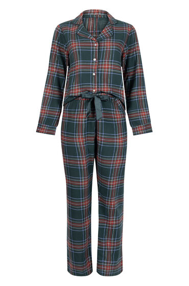 Hunkemöller Conjunto de pijama Flannel Verde