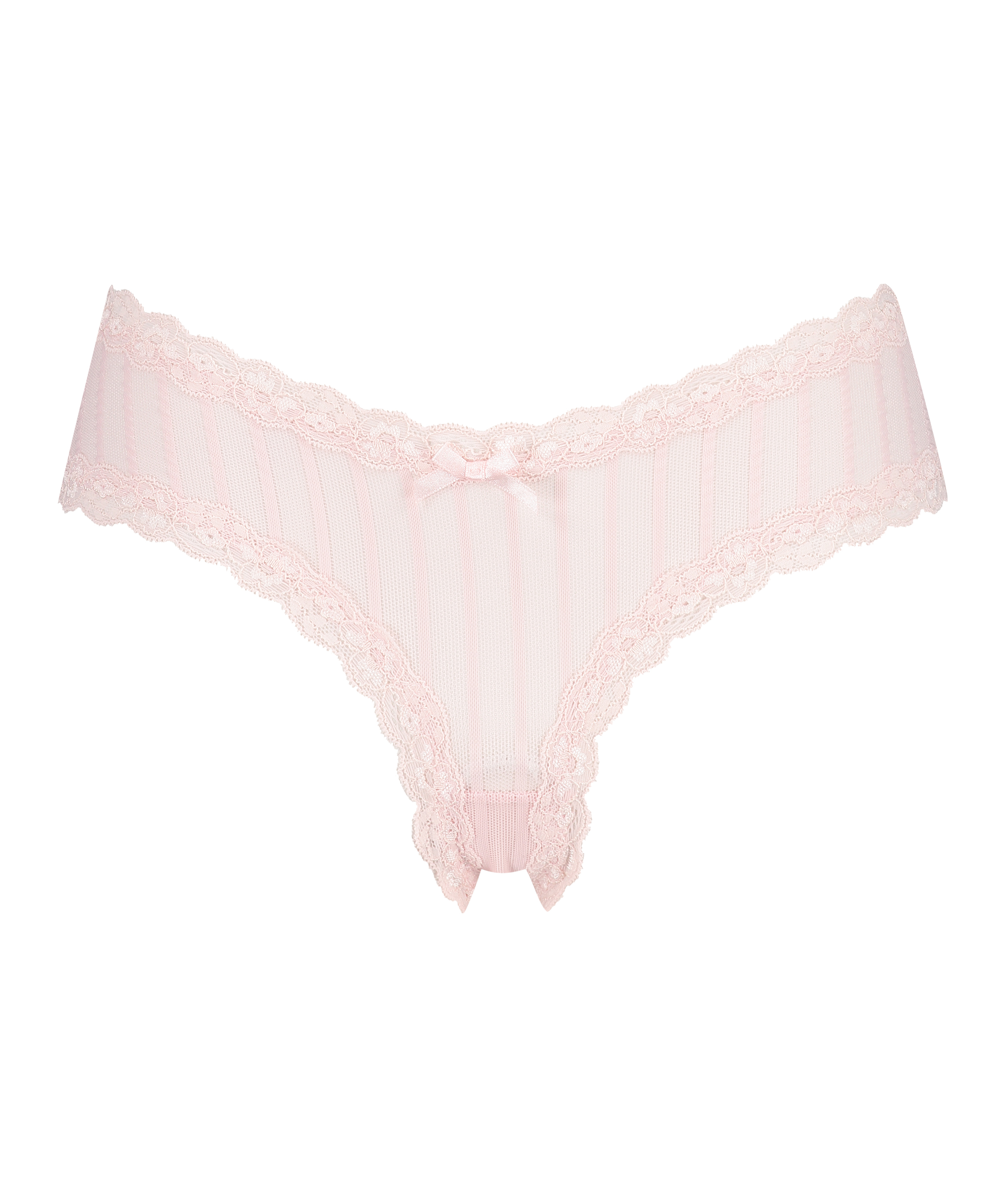 Brasile&ntilde;a en forma de V burn-out mesh, Rosa, main