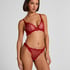 Tanga de talle alto Cordelie, Rojo