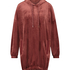 Bata de terciopelo Dress, marr&oacute;n