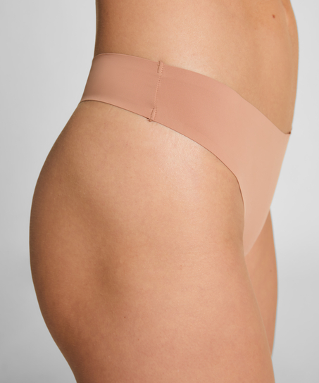 Lote de 3 tangas invisibles, marrón