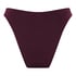 Braguita de bikini de tiro alto de neopreno, Morado