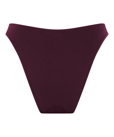 Braguita de bikini de tiro alto de neopreno, Morado