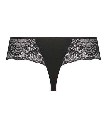 Tanga b&oacute;xer Lia, Negro