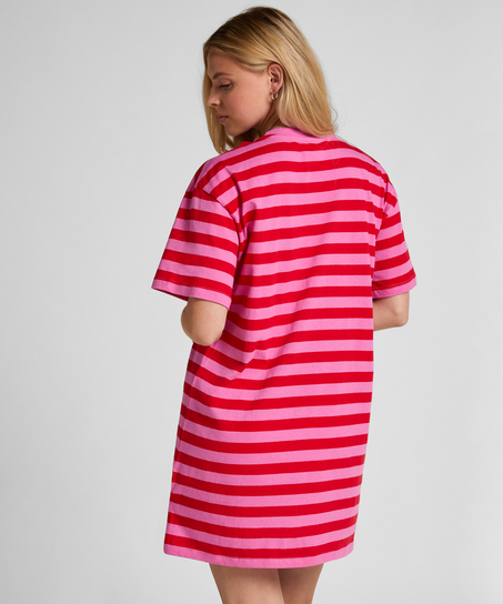 Camis&oacute;n de escote redondo, Rosa