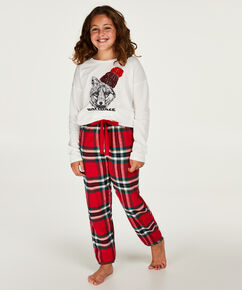 Conjunto de pijama para adolescente chica, Rojo