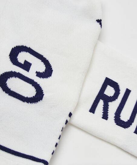 2 pares de calcetines de deporte HKMX, Blanco