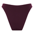Braguita de bikini de tiro alto de neopreno, Morado