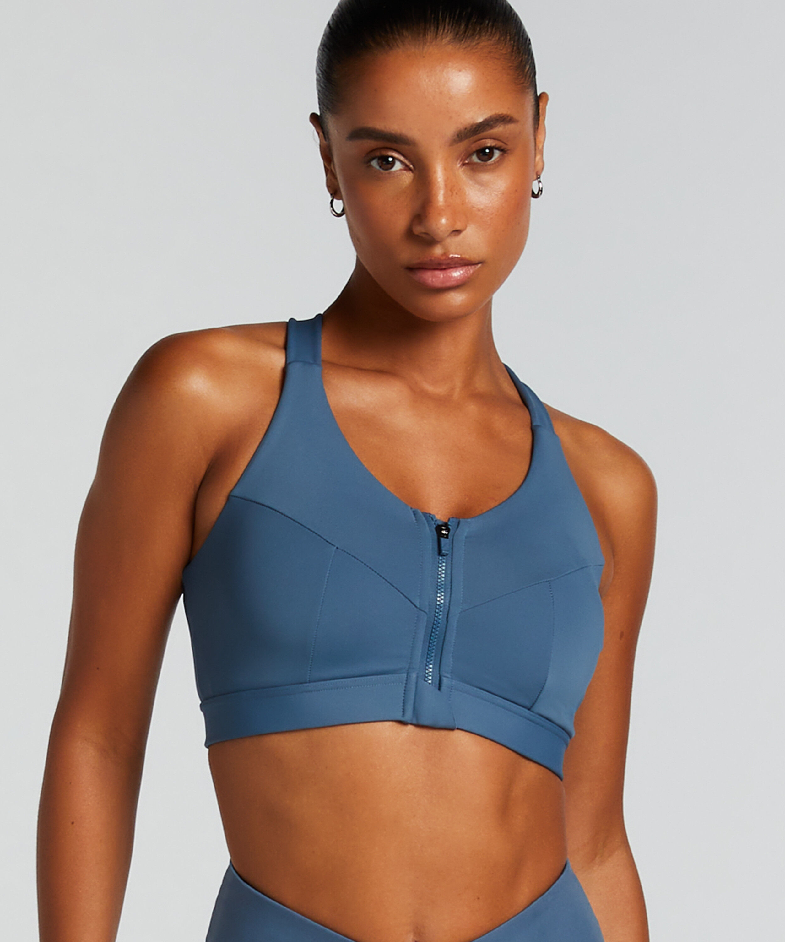 HKMX Sujetador deportivo The Pro Level 3, Azul