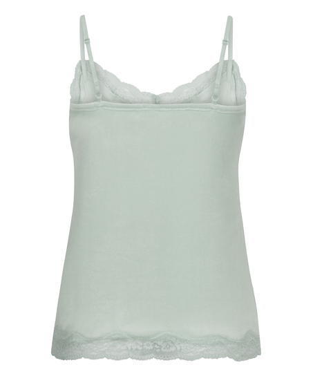 Camiseta top Velours Lace, Verde