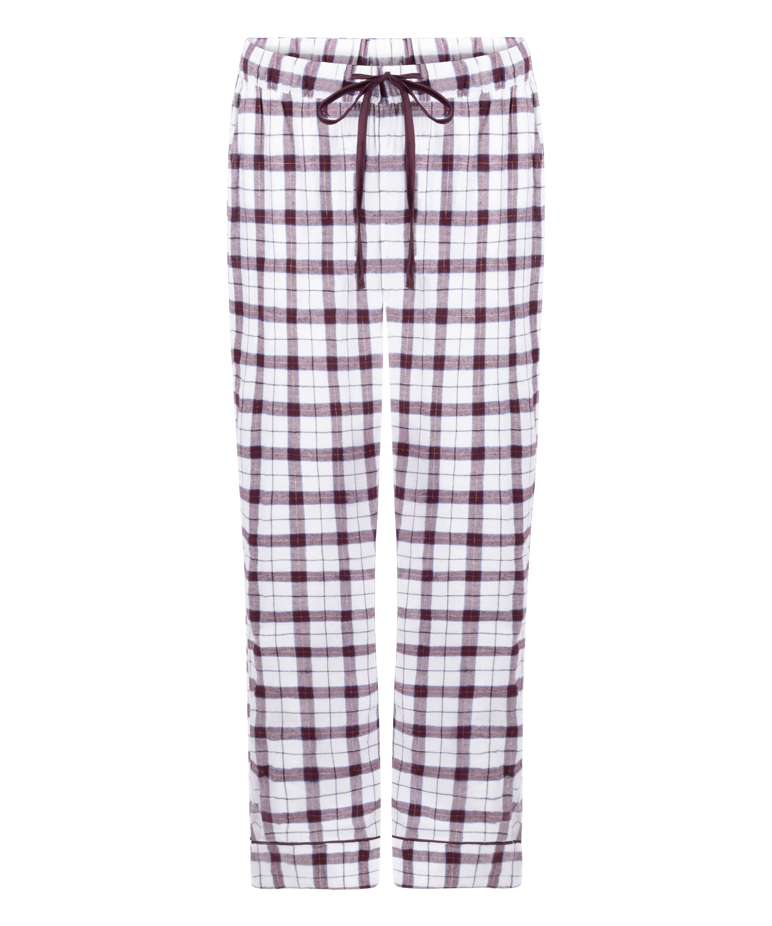 Pantalones de pijama de franela, Blanco