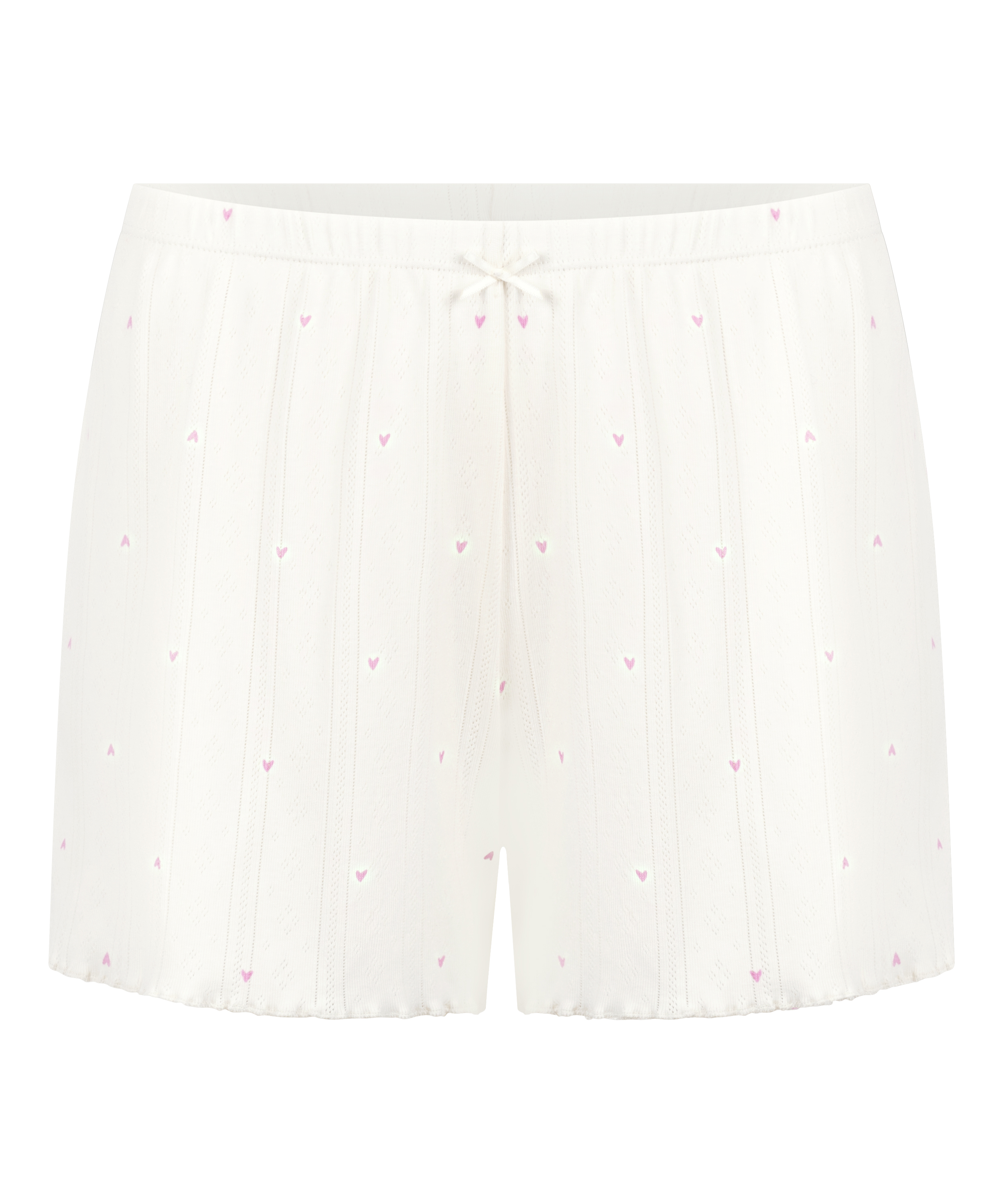 Short de pointelle, Blanco, main
