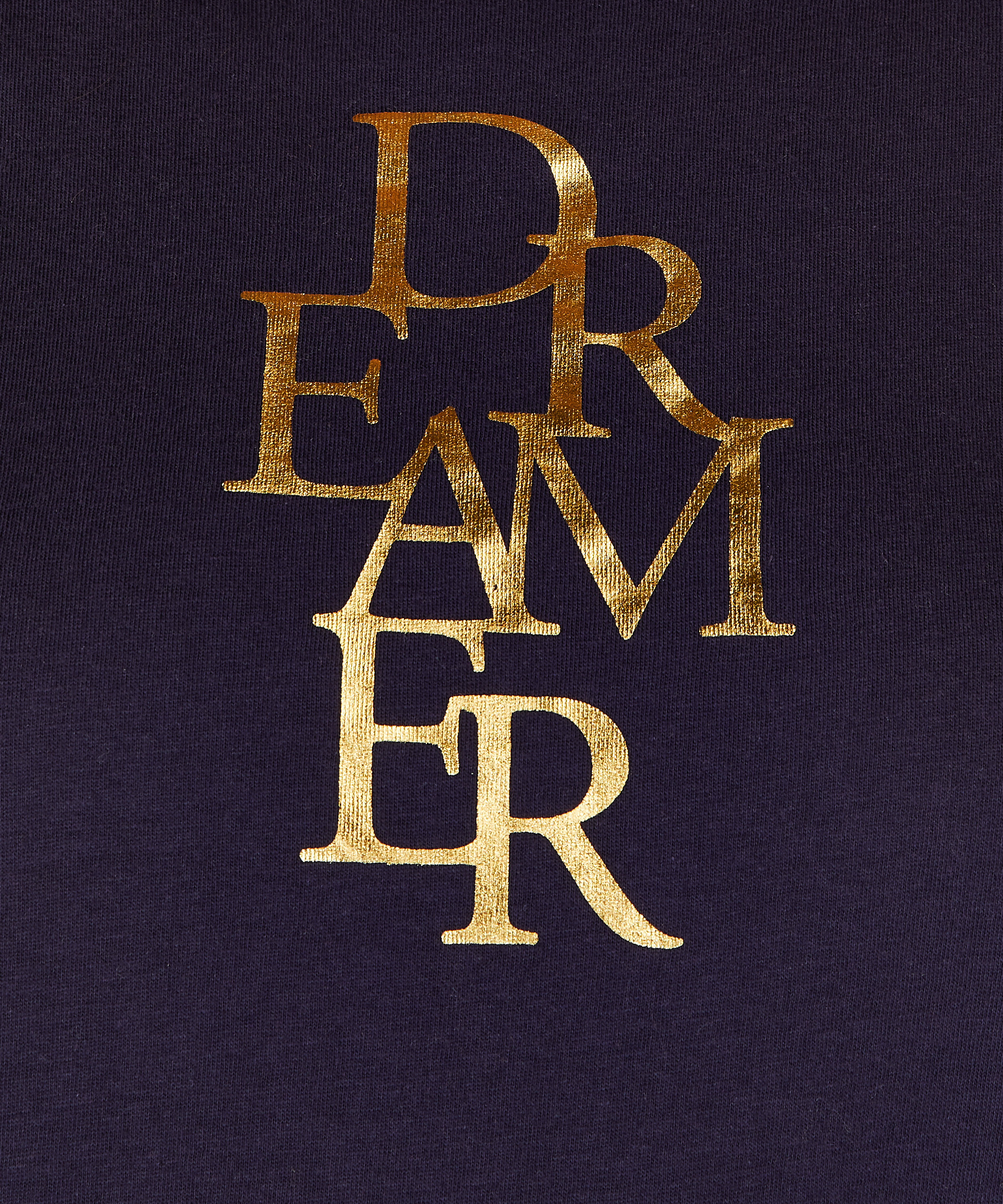 Camisón de escote redondo, Azul, main