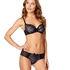 Non-padded underwired bra Elle, Negro