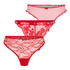 Conjunto de regalo de tanga de Navidad, Rojo