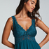 Vestido lencero Nora Lace, Azul