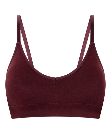 Bralette triangular Dide, Rojo