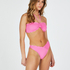 Top de bikini bandeau Scallop, Rosa