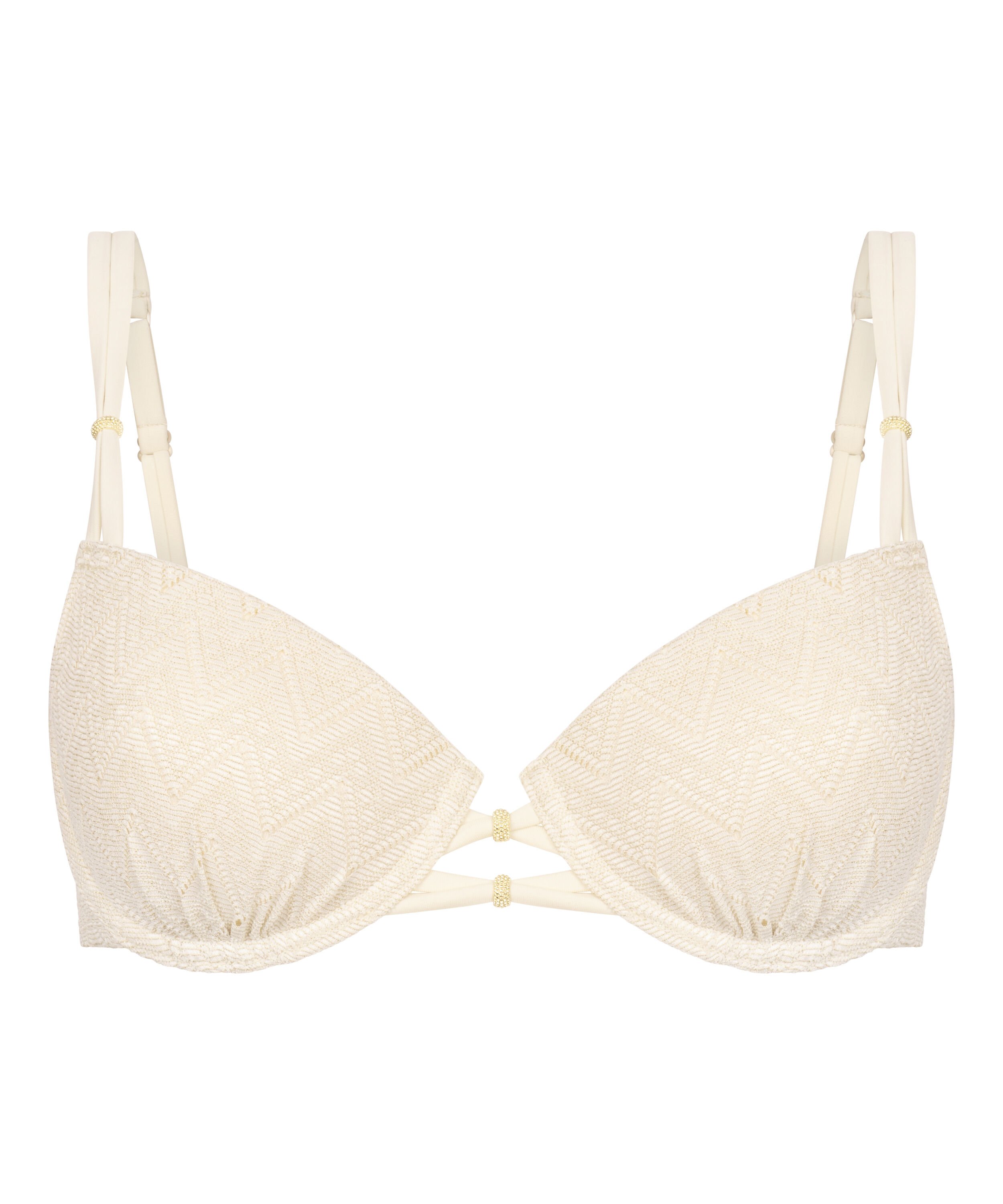 Crochet Bikini Top, Blanco