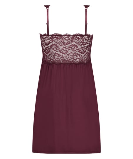 Vestido lencero Nora Lace, Morado
