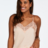 Camiseta top Satin Lace, Naranja