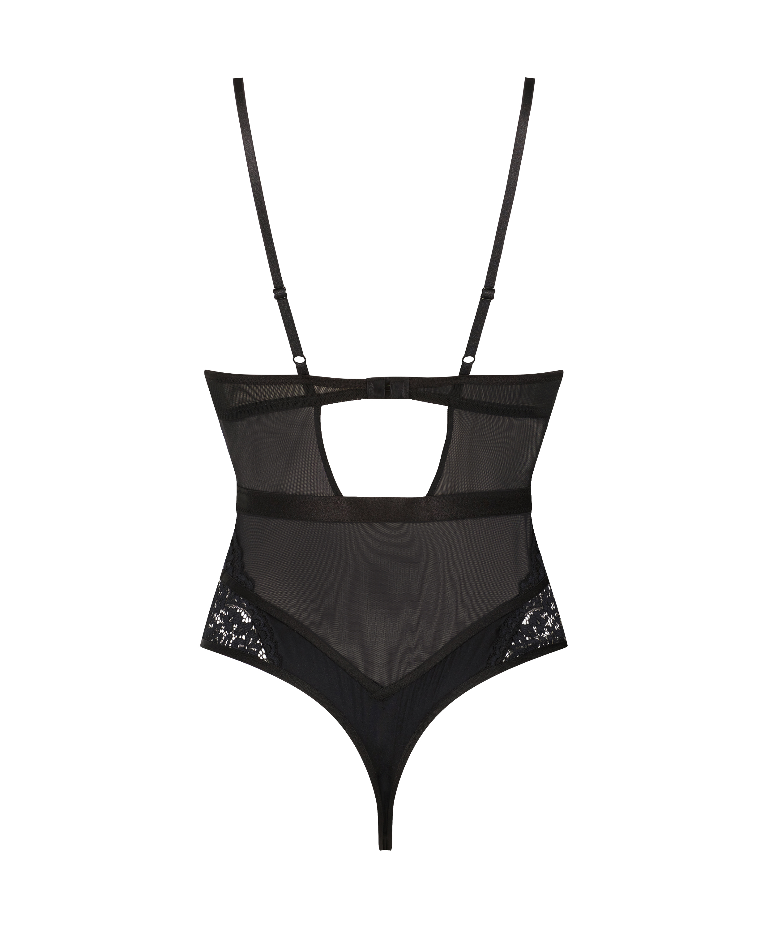 Bodi rosa con aros, Negro, main