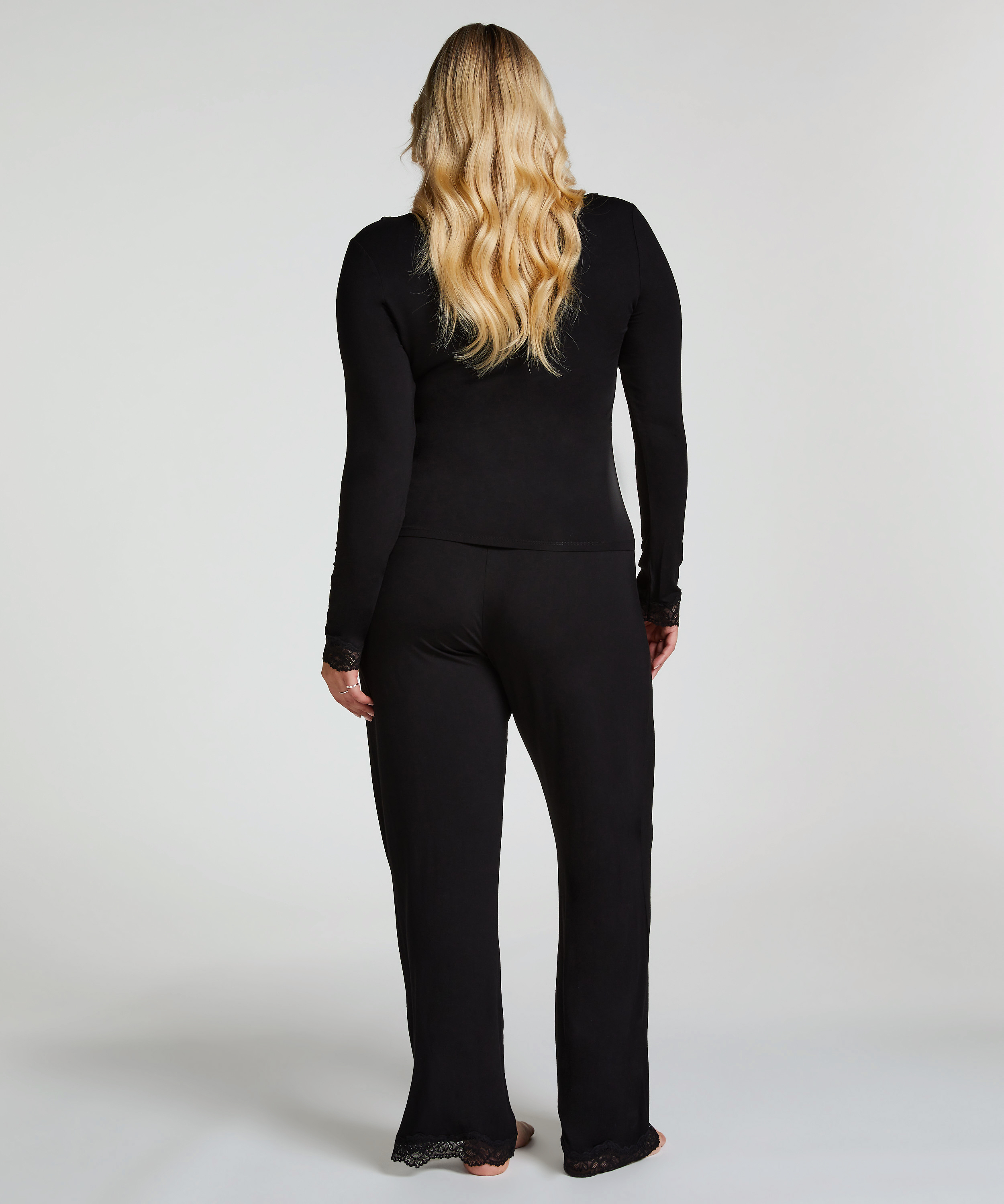 Conjunto de pijama, Negro, main