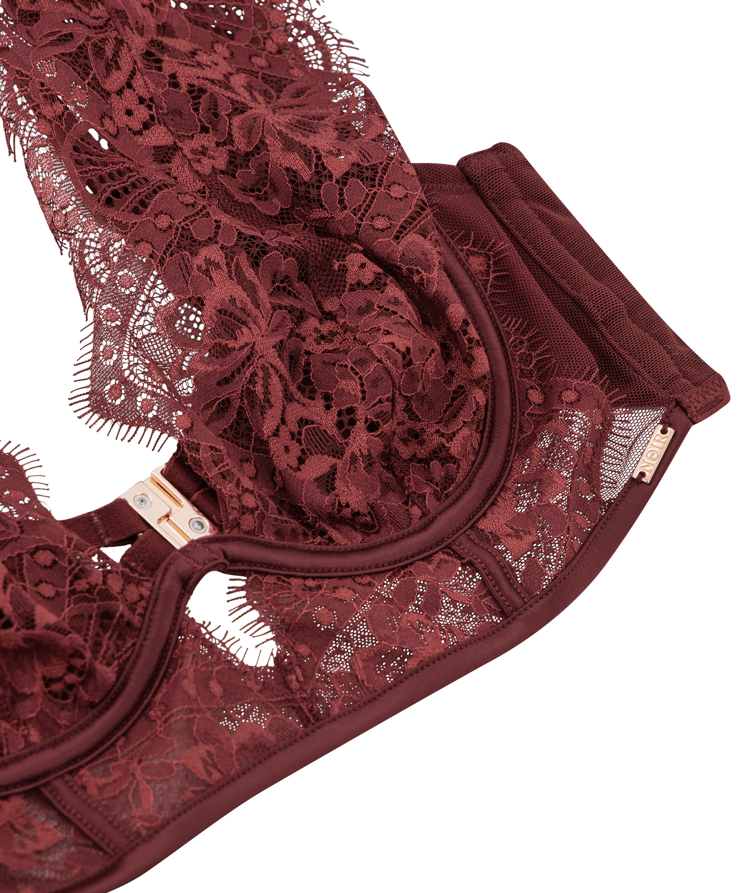 Sujetador con aros y sin relleno Zoe, Rojo, main