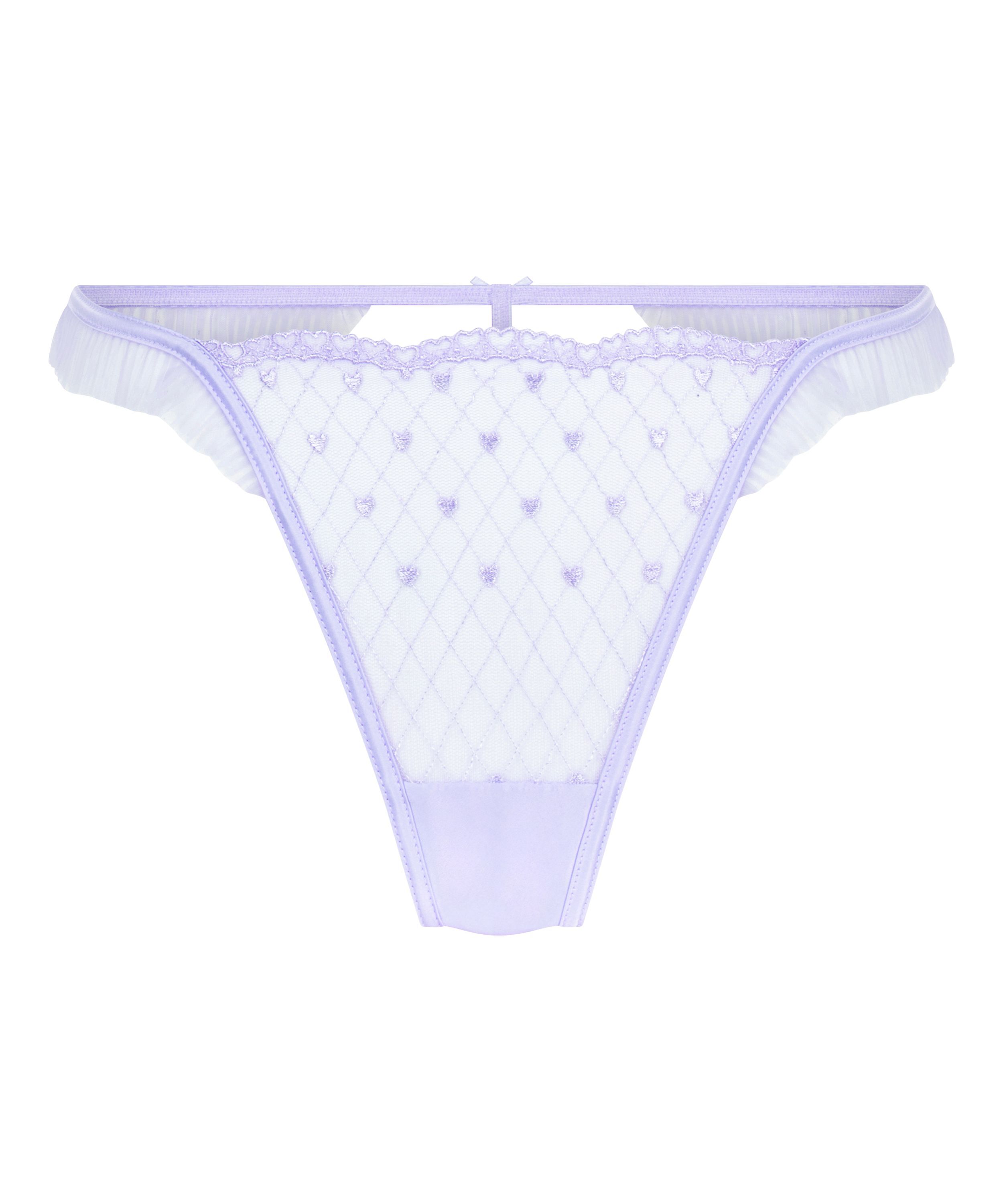 Tanga de talle alto Cordelie, Morado