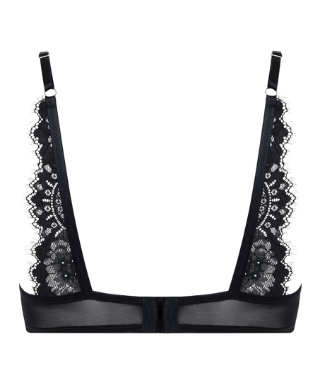 Sujetador con aros y relleno Mirabella, Negro