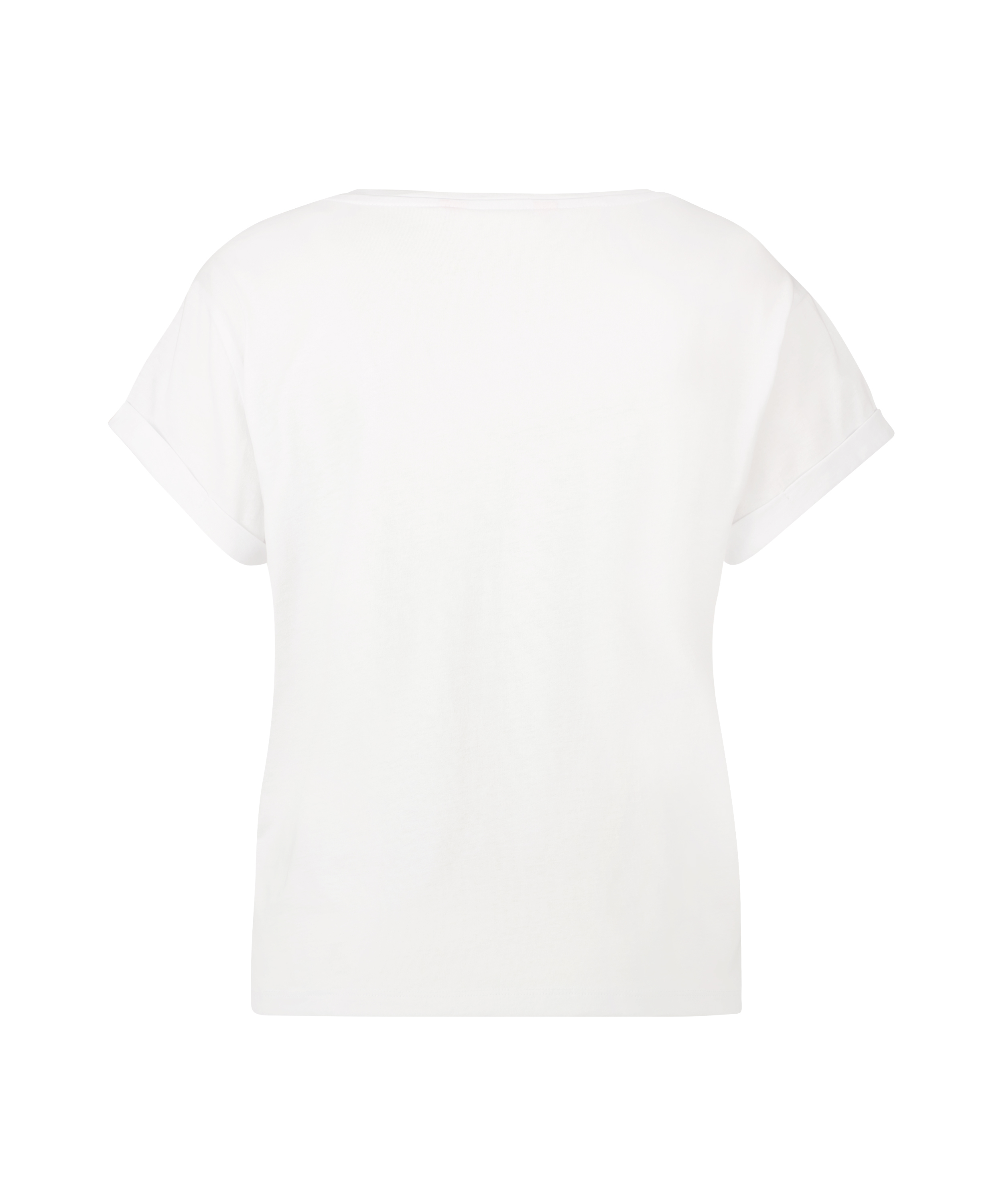 Top de manga corta Pink Ribbon, Blanco, main