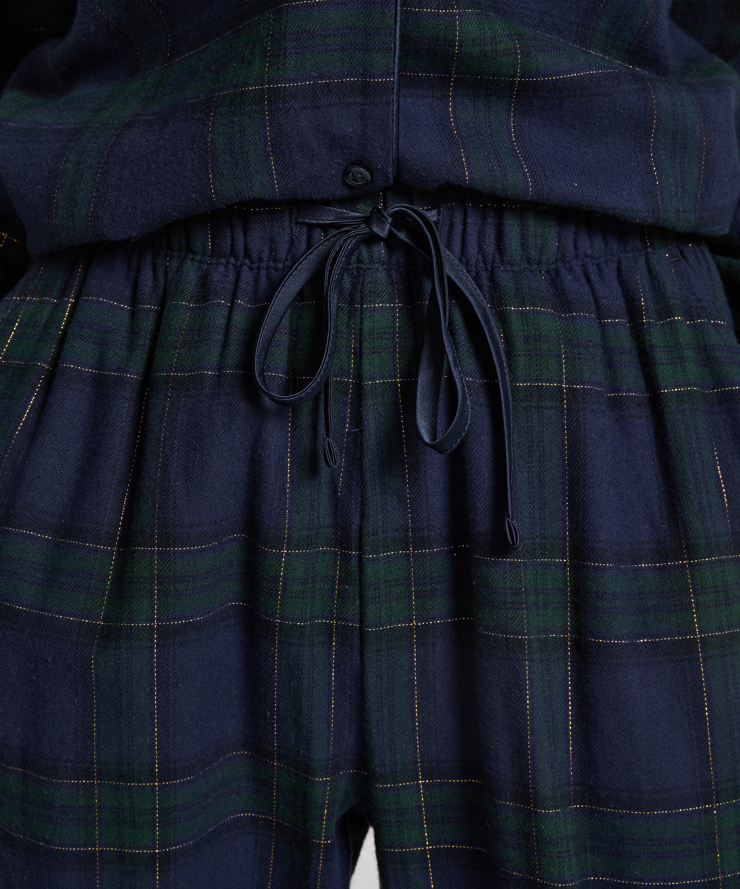 Pantalones de pijama de franela, Azul, main